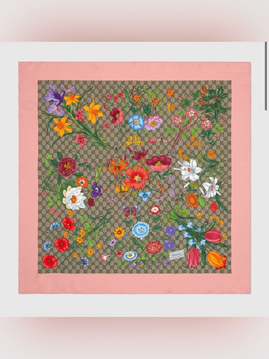 Gucci Accessories - Gucci Flora print silk scarf